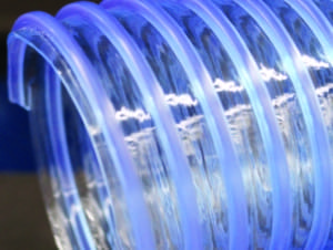 AuroraFlex™ Clear flexible PVC is a cost-efficient alternative to TPEs. Aurora Material Solutions uses numerous proprietary additives to promote flexibility and clarity