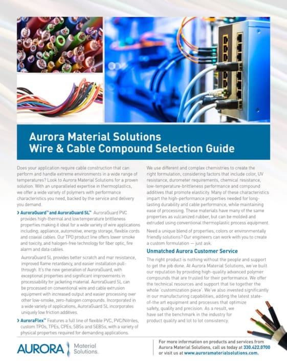 Wire Compound High-Performance PVC Compounds & Polymers for Wire & Cable